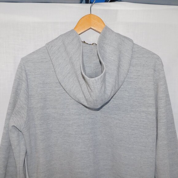 Polo Ralph Lauren Mens M Light Gray Black Pony Double Knit Full Zip Hoodie *READ - Picture 8 of 9